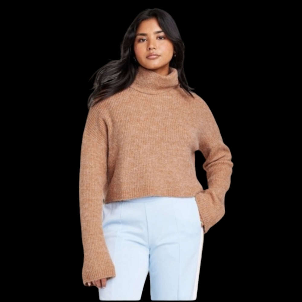 NWT Wild Fable Cropped Brown‎ Sweater Size  Small